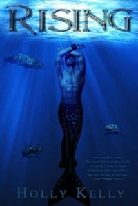 Underwater scene with rays of light